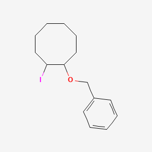 molecular formula C15H21IO B13073804 1-(Benzyloxy)-2-iodocyclooctane 