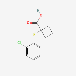 1-[(2-Chlorophenyl)sulfanyl]cyclobutane-1-carboxylic acid