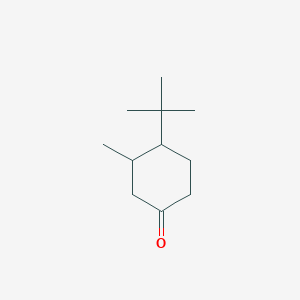 molecular formula C11H20O B13073869 4-Tert-butyl-3-methylcyclohexan-1-one 