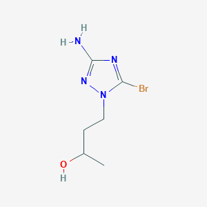 4-(3-Amino-5-bromo-1H-1,2,4-triazol-1-yl)butan-2-ol