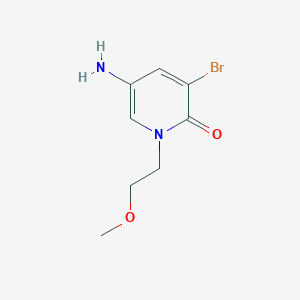 5-Amino-3-bromo-1-(2-methoxyethyl)-1,2-dihydropyridin-2-one