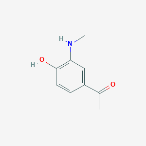 B130739 1-[4-Hydroxy-3-(methylamino)phenyl]ethanone CAS No. 151719-76-5