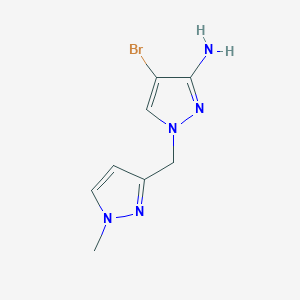 4-Bromo-1-[(1-methyl-1H-pyrazol-3-YL)methyl]-1H-pyrazol-3-amine