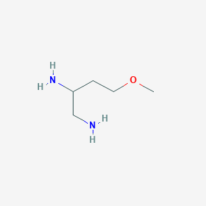 molecular formula C5H14N2O B13073998 4-Methoxybutane-1,2-diamine 