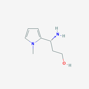 (3R)-3-Amino-3-(1-methylpyrrol-2-YL)propan-1-OL