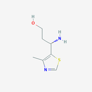 (3S)-3-Amino-3-(4-methyl-1,3-thiazol-5-yl)propan-1-ol