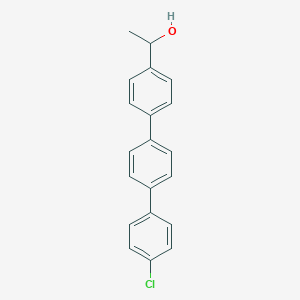 molecular formula C20H17ClO B13074029 1-[4-[4-(4-chlorophenyl)phenyl]phenyl]ethanol 