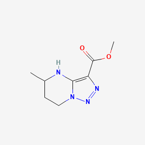 molecular formula C8H12N4O2 B13074050 methyl 5-methyl-4H,5H,6H,7H-[1,2,3]triazolo[1,5-a]pyrimidine-3-carboxylate 