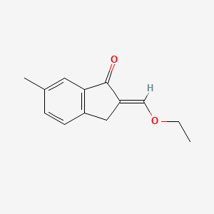 2-(Ethoxymethylidene)-6-methyl-2,3-dihydro-1H-inden-1-one