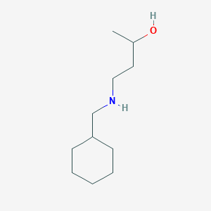 molecular formula C11H23NO B13074118 4-[(Cyclohexylmethyl)amino]butan-2-ol CAS No. 1342382-47-1