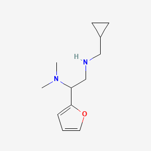 molecular formula C12H20N2O B13074138 (Cyclopropylmethyl)[2-(dimethylamino)-2-(furan-2-yl)ethyl]amine 