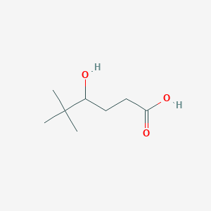 molecular formula C8H16O3 B13074144 4-Hydroxy-5,5-dimethylhexanoic acid 