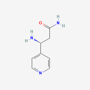 (3R)-3-Amino-3-(4-pyridyl)propanamide