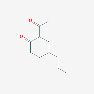 2-Acetyl-4-propylcyclohexan-1-one