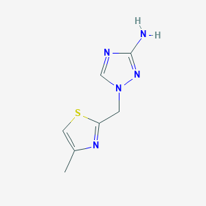 1-[(4-methyl-1,3-thiazol-2-yl)methyl]-1H-1,2,4-triazol-3-amine