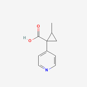 2-Methyl-1-(pyridin-4-yl)cyclopropane-1-carboxylic acid