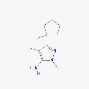 1,4-Dimethyl-3-(1-methylcyclopentyl)-1H-pyrazol-5-amine