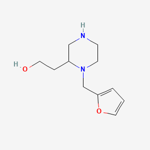 B1307431 2-[1-(2-Furylmethyl)-2-piperazinyl]ethanol CAS No. 815655-78-8