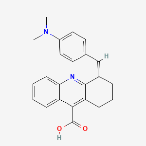 4-{[4-(Dimethylamino)phenyl]methylidene}-1,2,3,4-tetrahydroacridine-9-carboxylic acid