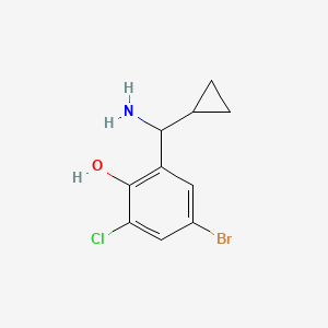 2-[Amino(cyclopropyl)methyl]-4-bromo-6-chlorophenol