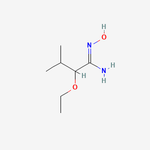 molecular formula C7H16N2O2 B13074374 2-Ethoxy-N'-hydroxy-3-methylbutanimidamide 