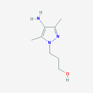 3-(4-amino-3,5-dimethyl-1H-pyrazol-1-yl)propan-1-ol