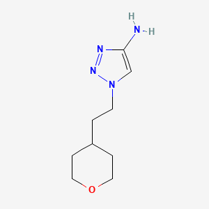 1-[2-(Oxan-4-yl)ethyl]-1H-1,2,3-triazol-4-amine