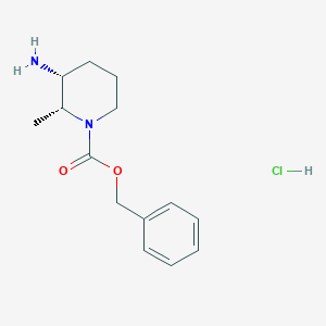 (2R,3R)-Benzyl3-amino-2-methylpiperidine-1-carboxylatehydrochloride