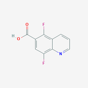 molecular formula C10H5F2NO2 B13074440 5,8-Difluoroquinoline-6-carboxylic acid 