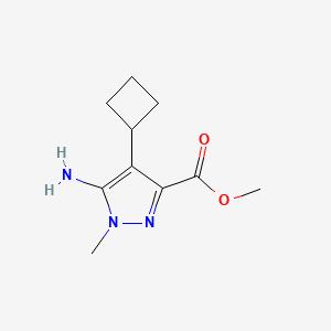 Methyl 5-amino-4-cyclobutyl-1-methyl-1H-pyrazole-3-carboxylate