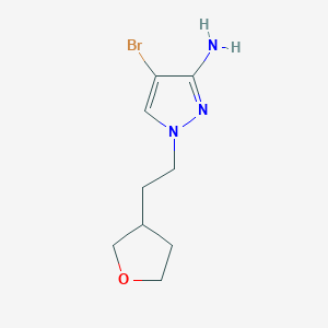 4-Bromo-1-[2-(oxolan-3-yl)ethyl]-1H-pyrazol-3-amine