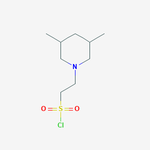 2-(3,5-Dimethylpiperidin-1-yl)ethane-1-sulfonyl chloride