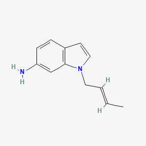 molecular formula C12H14N2 B13074518 1-(But-2-en-1-yl)-1H-indol-6-amine 