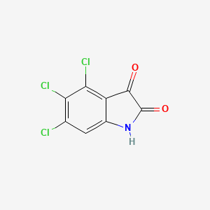 molecular formula C8H2Cl3NO2 B13074521 4,5,6-Trichloroisatin 