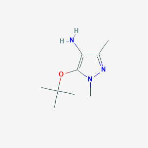 5-(tert-butoxy)-1,3-dimethyl-1H-pyrazol-4-amine