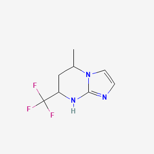 5-Methyl-7-(trifluoromethyl)-5H,6H,7H,8H-imidazo[1,2-a]pyrimidine