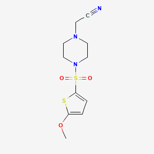 2-{4-[(5-Methoxythiophen-2-yl)sulfonyl]piperazin-1-yl}acetonitrile