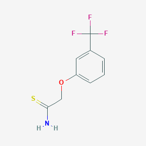 molecular formula C9H8F3NOS B1307468 2-[3-(Trifluoromethyl)phenoxy]ethanethioamide CAS No. 20293-32-7