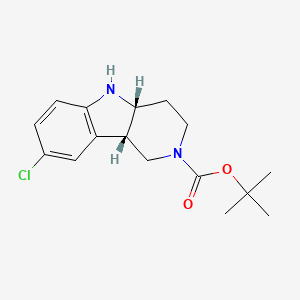 tert-butyl (4aR,9bS)-8-chloro-1,3,4,4a,5,9b-hexahydropyrido[4,3-b]indole-2-carboxylate