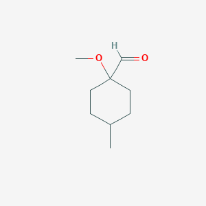 1-Methoxy-4-methylcyclohexane-1-carbaldehyde