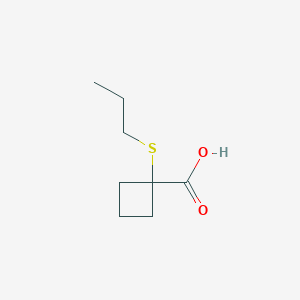 1-(Propylsulfanyl)cyclobutane-1-carboxylic acid