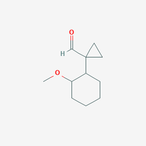 1-(2-Methoxycyclohexyl)cyclopropane-1-carbaldehyde