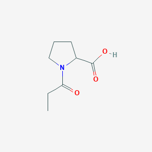 molecular formula C8H13NO3 B1307479 1-Propionylpyrrolidine-2-carboxylic acid CAS No. 59785-64-7