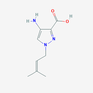 4-Amino-1-(3-methylbut-2-en-1-yl)-1H-pyrazole-3-carboxylic acid