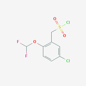 [5-Chloro-2-(difluoromethoxy)phenyl]methanesulfonyl chloride