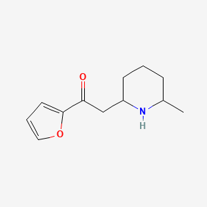 1-(Furan-2-yl)-2-(6-methylpiperidin-2-yl)ethan-1-one