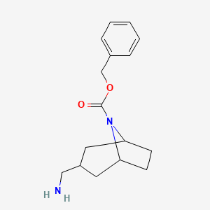 molecular formula C16H22N2O2 B13074850 N-Cbz-3-Aminomethyl-8-azabicyclo[3.2.1]octane 