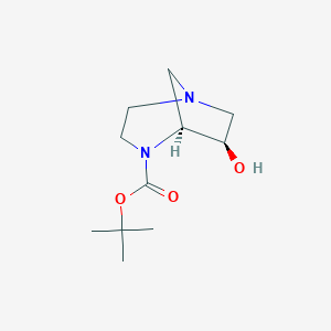 tert-butyl (5S,6R)-6-hydroxy-1,4-diazabicyclo[3.2.1]octane-4-carboxylate