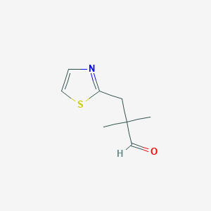 2,2-Dimethyl-3-(1,3-thiazol-2-yl)propanal