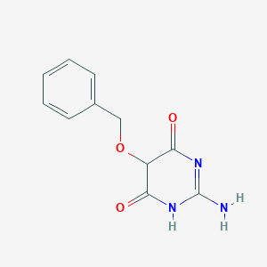 molecular formula C11H11N3O3 B13074954 2-Amino-5-(benzyloxy)pyrimidine-4,6(1H,5H)-dione 